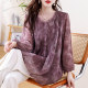 ເສື້ອຢືດ chiffon ຍາວກາງ pleated ແບບຈີນໃຫມ່