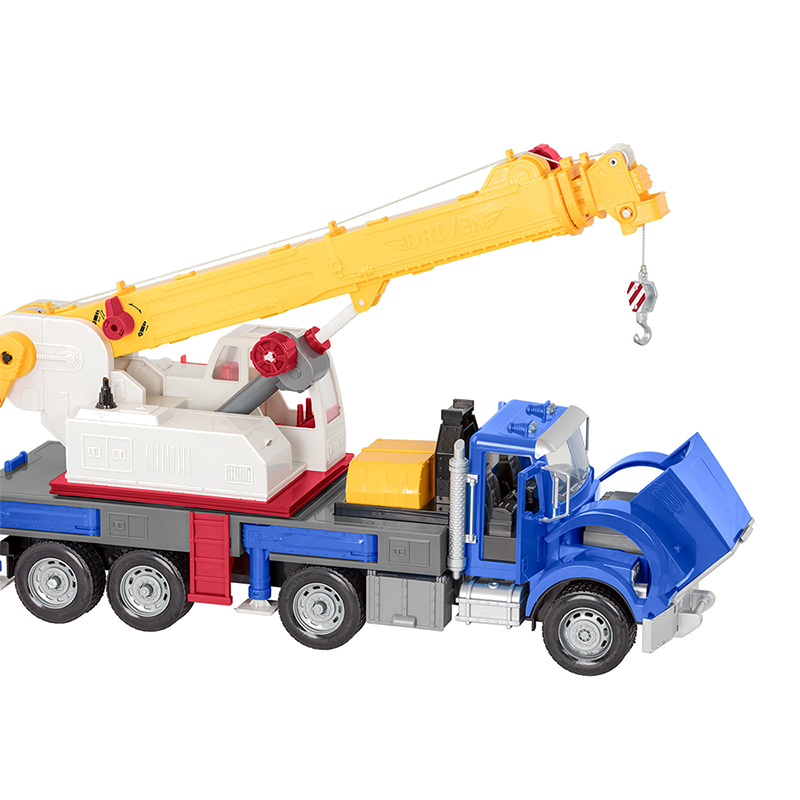 Driven宝宝巨型起重卡车儿童工程车模型超大号起重机吊车玩具仿真 - 图1