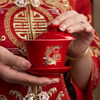 Wedding tea cups and bowls and chopsticks set