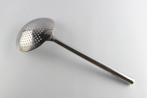 钢柄漏勺不锈钢大油鼓漏沥水面条捞饺子过滤网油捞菜勺厨房小家用 - 图1
