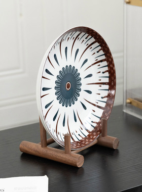 盘子展示架黄铜赏盘支架