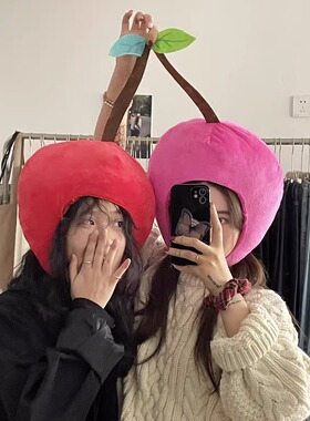 搞怪双人头套生日派对拍照帽子