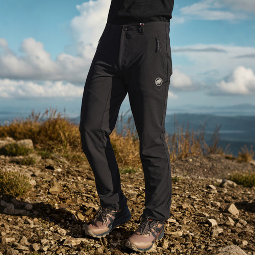 MAMMUT猛犸象Trekkers 3.0男士户外徒步防风防泼水高弹力软壳长裤 - 图0