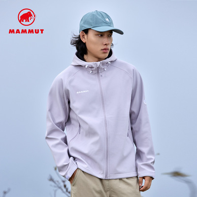 【新色发售】MAMMUT猛犸象Clion红标男女防风加绒连帽软壳外套