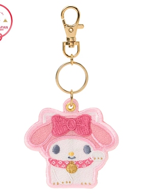日本正版三丽鸥HelloKitty美乐蒂玉桂狗酷洛米刺绣钥匙扣包包挂件