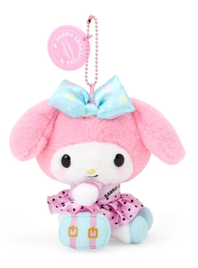 日本代购Sanrio三丽鸥HelloKitty玉桂狗美乐蒂酷洛米公仔娃娃挂件