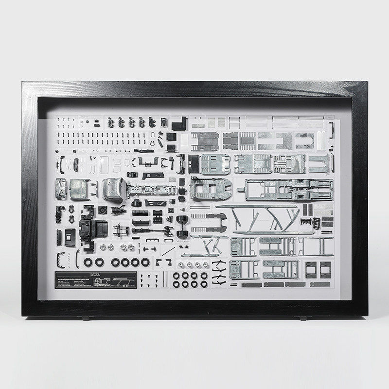 GCD 1:64奔驰重卡拖车运输车拆件相框 合金仿真汽车模型,淘宝优惠券,粉丝福利购,淘宝优惠卷