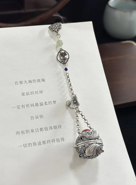 可打开复古香囊旗袍压襟挂饰禁步女中国风古装胸针配饰胸饰挂件