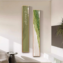 Creamy wind entryway to the house Decorative Drawing Living Room Hallway Aisle hanging painting narrow strip Muscle Painting Advanced Sensation Green Wall