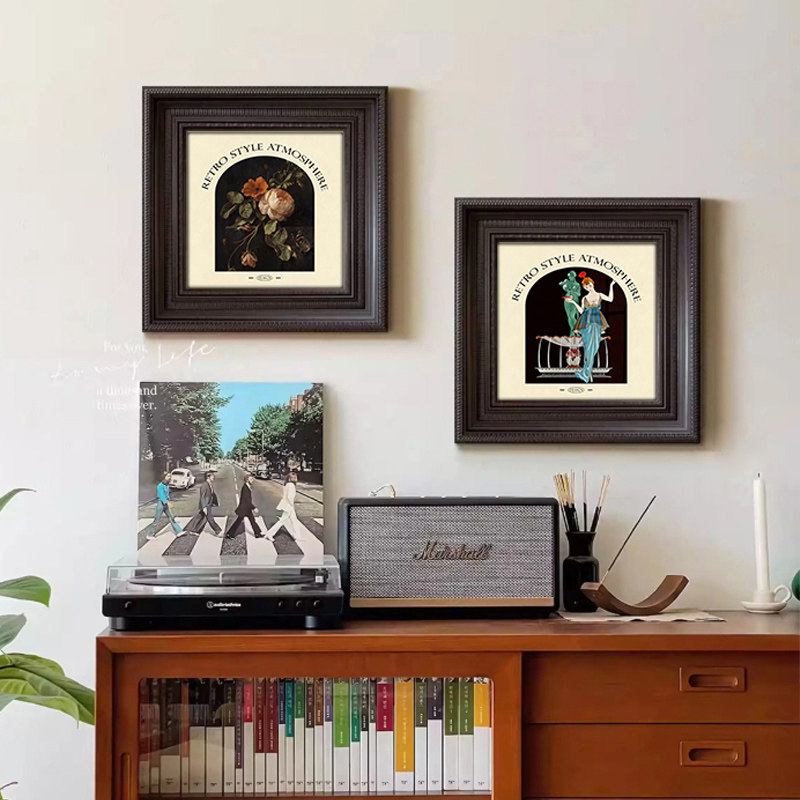 法式复古软装挂画高级感中古风卧室床头装饰画玫瑰花小众艺术壁画,淘宝优惠券,粉丝福利购,淘宝优惠卷