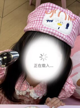 韩国小众新款 卡通可爱百搭美乐蒂格子宽边发带头饰