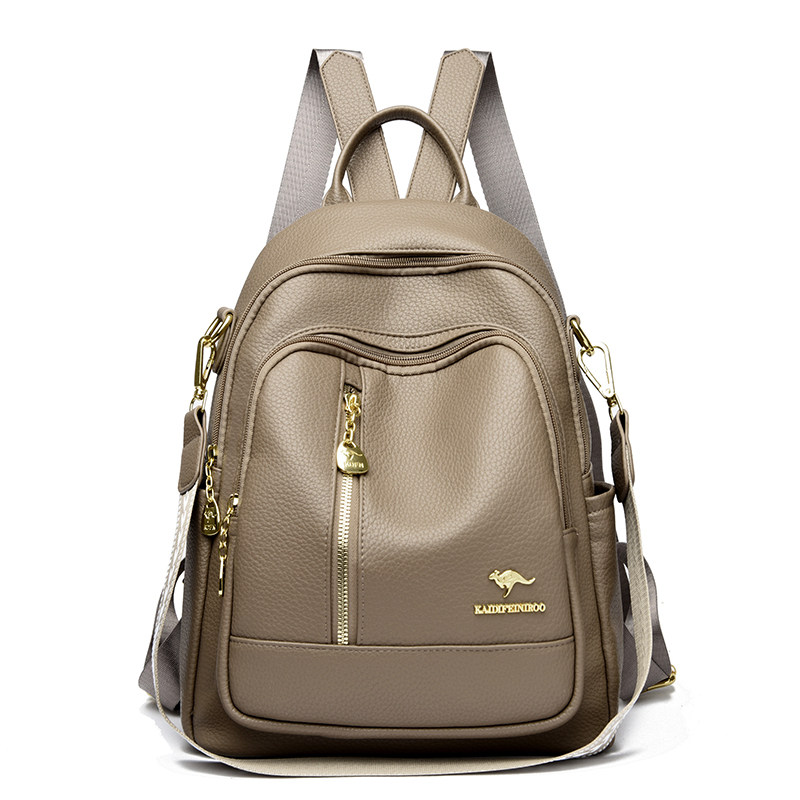 Kangaroo Leather Backpack Women's Bag New 2026 Large Capacity Multifunctional Fashion Women's Travel Bag Women's Backpack