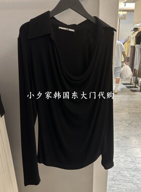 一件包邮 小夕韩国东大门代购PROJECT WAVE-P 26秋女时尚长袖T恤