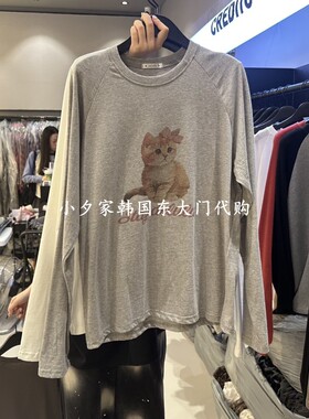 一件包邮 小夕韩国东大门代购CREDITO 26秋女装时尚新款长袖T恤