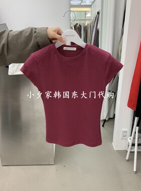 一件包邮 小夕韩国东大门代购 BRICKSADE 26秋季女装时尚短袖T恤