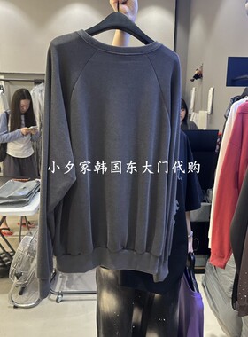 一件包邮 小夕韩国东大门代购CREDITO 26秋女装时尚新款印花卫衣
