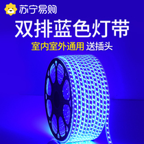 LED blue light lamp with strip 220V blue light strip ultra bright ceiling CEILING KTV SIGN LIGHT BOX TRIM STRIP 3005
