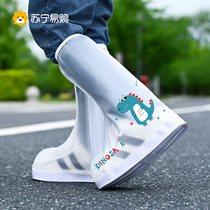 Childrens rain shoes cover waterproof and anti-slip for rainy day outside wearing boy girl shoes cover rain boots rain boots rain shoes 2144