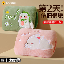 Plush hot water bag charging warm hand Bao warm baby girl with hot compress belly explosion-proof warm water bag electric heating Bao 1780