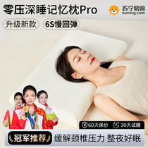 Zero Pressure Deep Sleep Slow Rebound Memory Cotton Pillow Care Cervical Spine Sleep Special Hotel Co-style pillow core whole head 1258