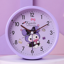 Cute Cartoon Alarm Clock 2023 New Kid Boy Girl Get Up God Instrumental Mesh Red Mute Student Haunted 878