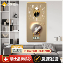 Suning easy to buy living-room clock hanging clock new art clock upscale atmosphere decoration painting home hanging table 2129