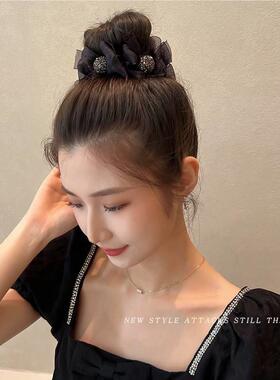 高马尾发夹女蝴蝶结抓夹丸子头盘发神器网红大号鲨夹子发卡头饰