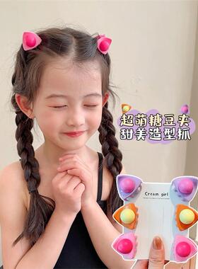 儿童小猫耳朵抓夹女童卡通发夹发饰发卡头饰可爱小夹子女孩刘海夹