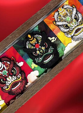 醒狮摆件舞狮非遗招财工艺品剪纸文创中国风乔迁新居礼物开业礼品