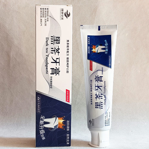 正品理想华莱黑茶牙膏1支138克湖南安化华莱健牙膏茶爽薄荷去牙渍 - 图0
