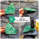 Natural Dulong Jade African green raw stone floating flowers new hand carving jade wool bracelet plate pendant pendant material