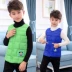 Ưu đãi chống mùa đặc biệt cho bé trai và bé gái vest vest bé mùa thu và mùa đông cotton lót vest vai cotton vest trẻ em - Áo ghi lê