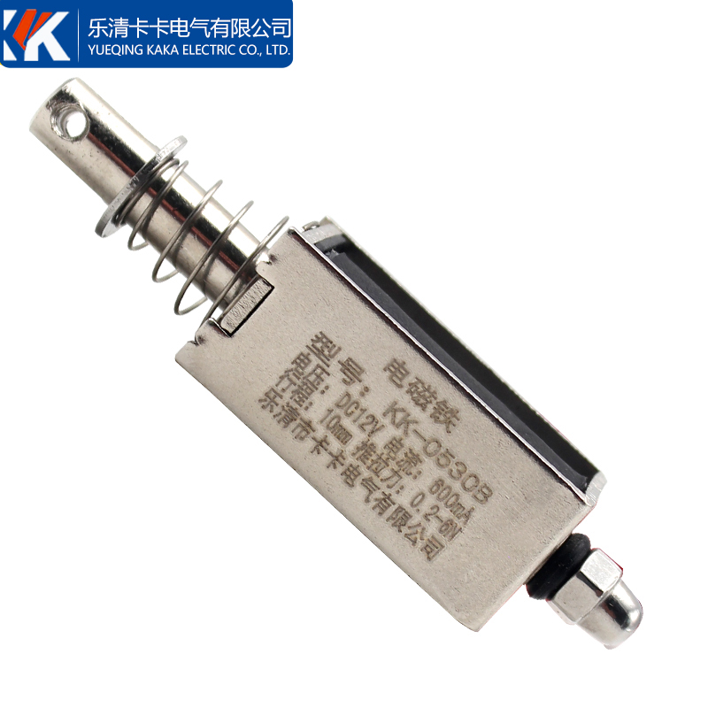 贯穿推拉式小微型直流电磁铁KK-0530B强力吸合开关5N12V24V长行程 - 图3