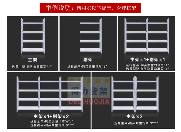 武汉货架置物架多层仓储仓库库房重型储物铁架子快递货物架展示架-图2