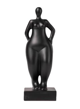 现代艺术人体雕塑创意抽象美术馆玻璃钢树脂大理石底座摆件落地灯