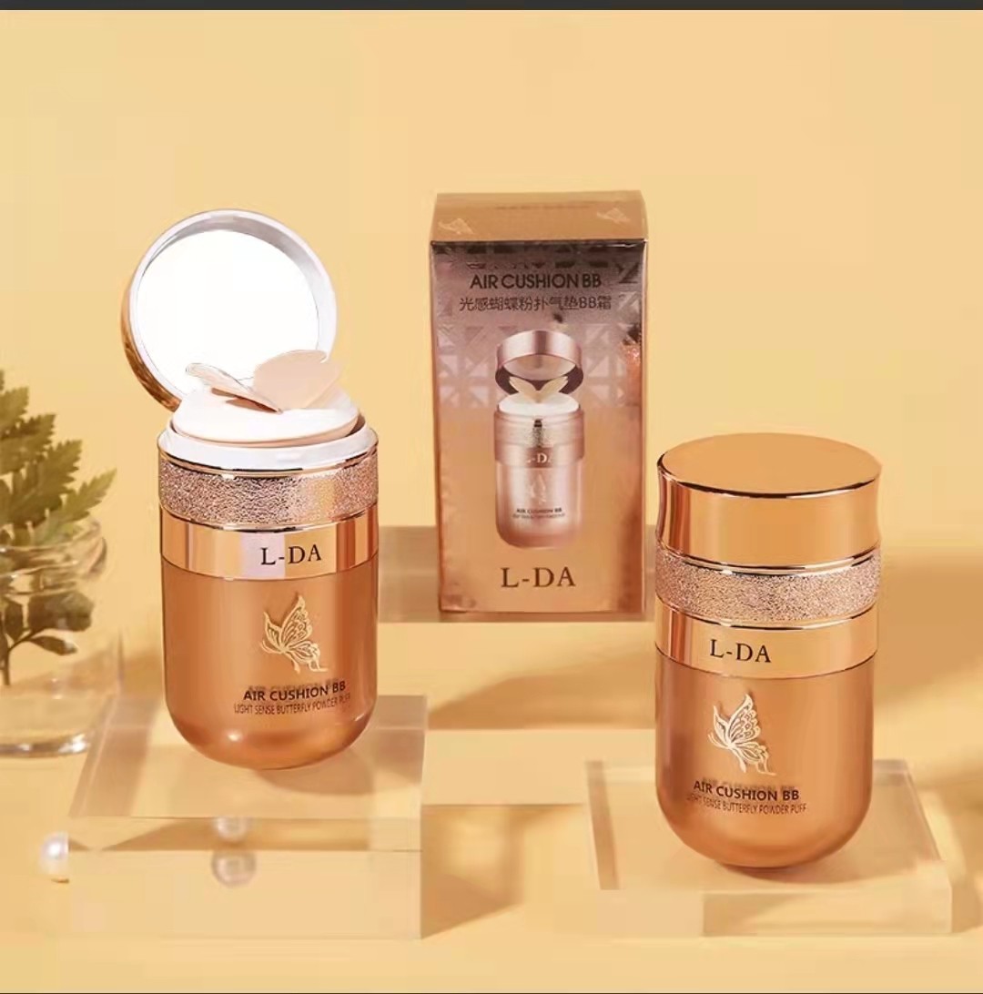光感蝴蝶气垫BB霜持久保湿遮瑕提亮肤色按压CC霜粉底粉扑不易脱妆,淘宝优惠券,粉丝福利购,淘宝优惠卷