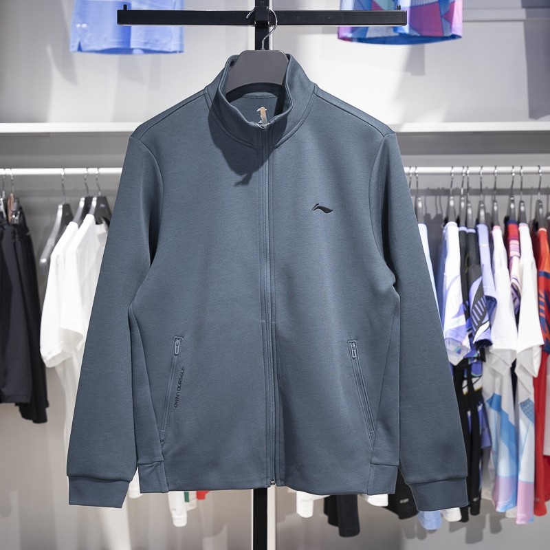 李宁外套男春秋冬2024冬季新款棉涤针织弹力健身休闲无帽开衫卫衣,淘宝优惠券,粉丝福利购,淘宝优惠卷