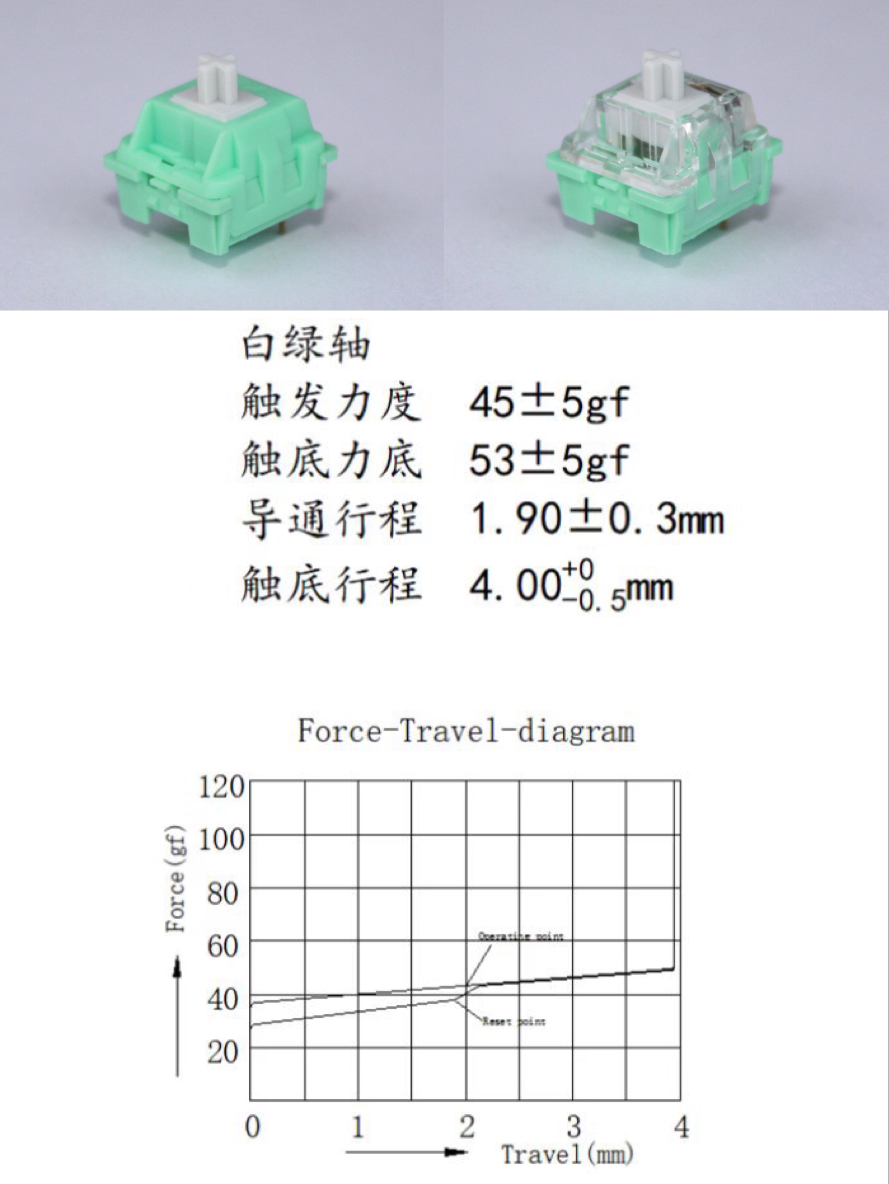 KTT康腾特/白菜豆腐轴/麻将音/热插拔/机械键盘/酒红轴客制化现货-图0