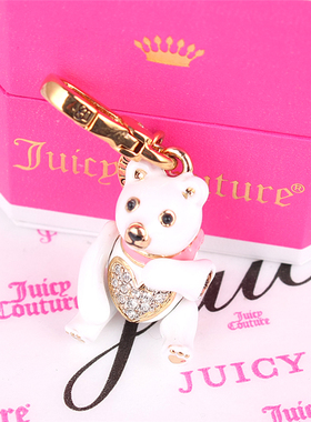 美国juicy饰品爱心小熊吊坠项链