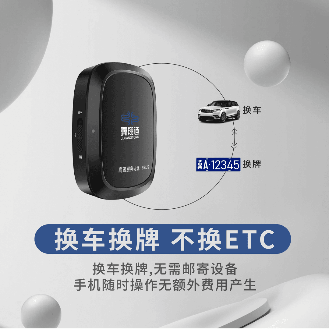 河北高速冀翔通etc带开关太阳能充电高速通行95折全国办理正品etc - 图3