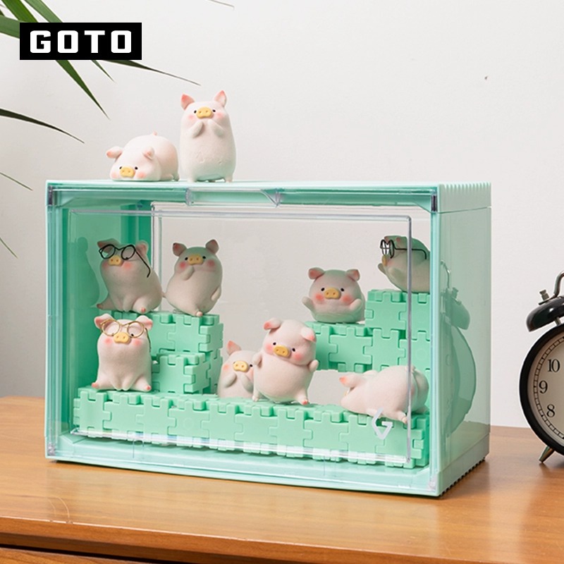 GOTO乐高积木隔板DIY展示手办盲盒创意拼接颗粒零件玩具收纳隔层 - 图2