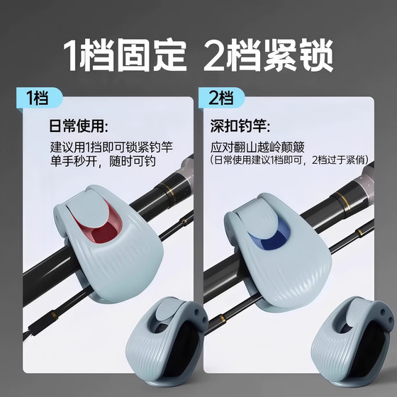 Multifunctional lure raft rod fixing device