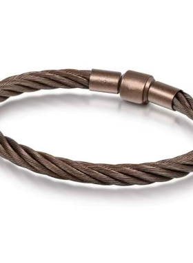 防水不锈钢手绳生生酷黑系列串珠5mm配绳可穿转运珠男手绳