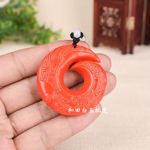 Подвеска из нефрита, ожерелье подходит для мужчин и женщин для влюбленных