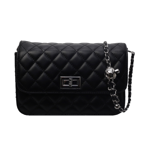 Diamond chain crossbody small square bag versatile shoulder bag