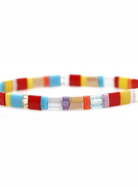 波西米亚tila手串简约手工编织