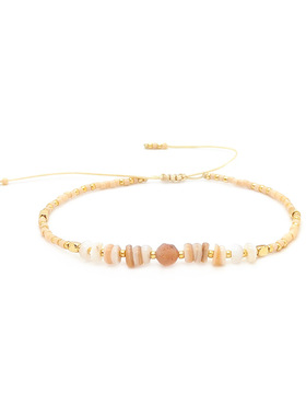 简约女生闺蜜手绳ins风彩色贝壳百搭Miyuki米珠手工编织串珠手链