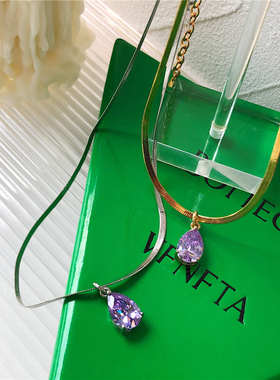 店主推荐！高级感水滴链条吊坠