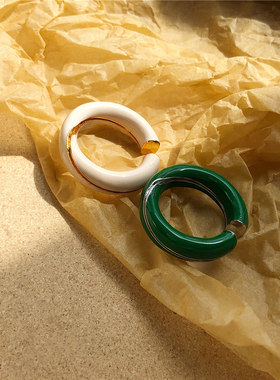 高级感滴釉轻奢戒指百搭