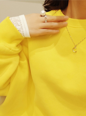 日韩风立体字母可叠戴短项链